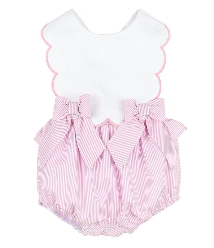 Lakeside Stripes Saylor Overall- Pink