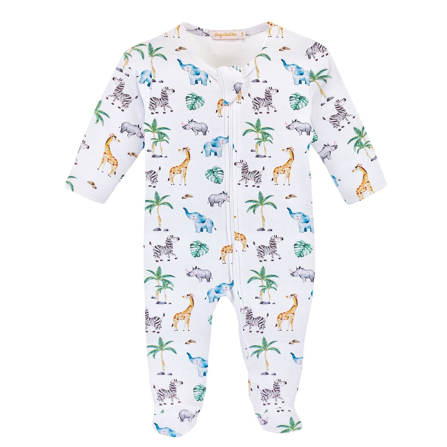 Jungle Zipped Footie