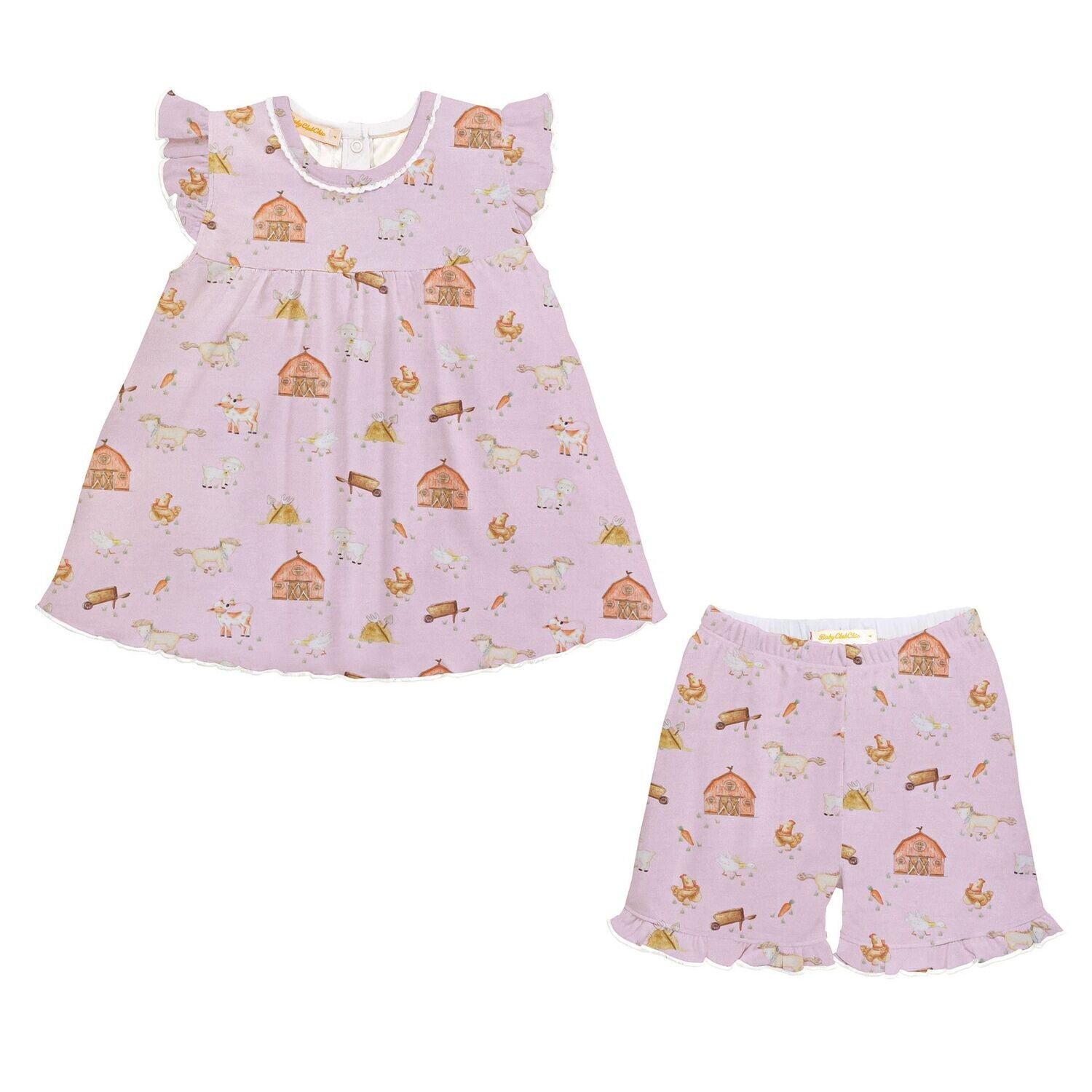 Little Farm Pink Short Set