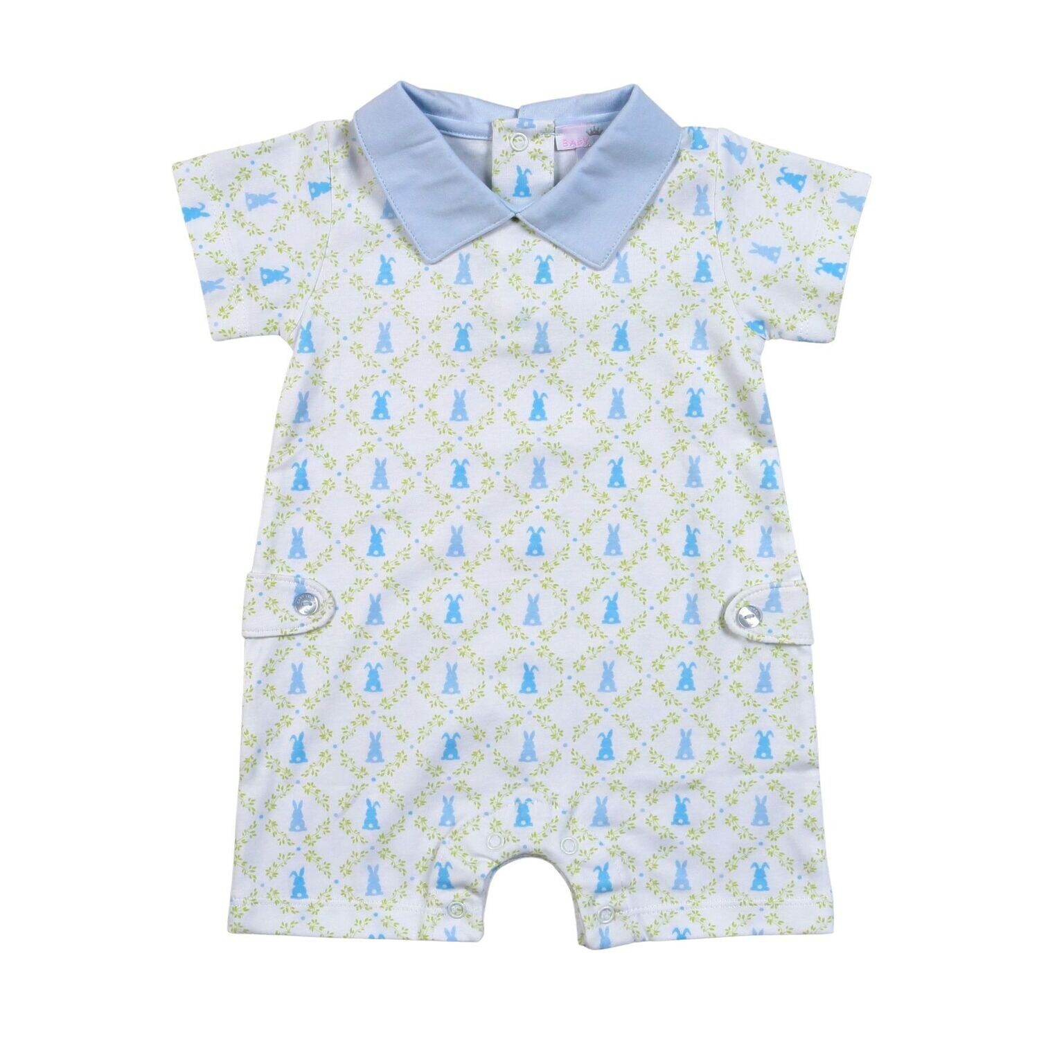 Blue Easter Bunnies Romper