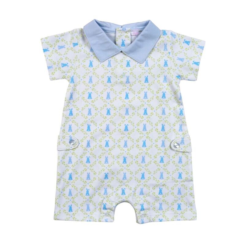 Blue Easter Bunnies Romper