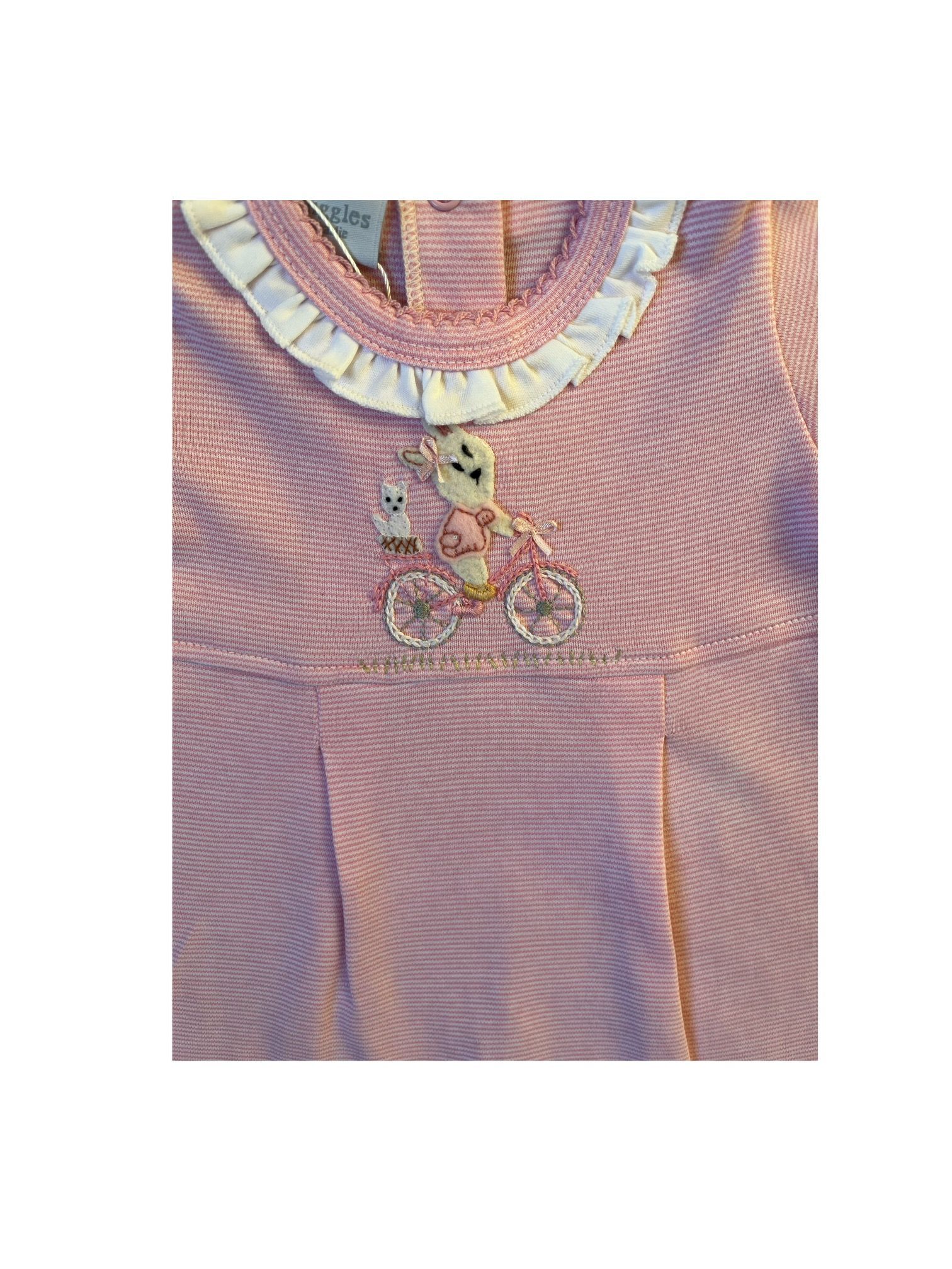 Bicycle Bunny Coverall With Ruffle