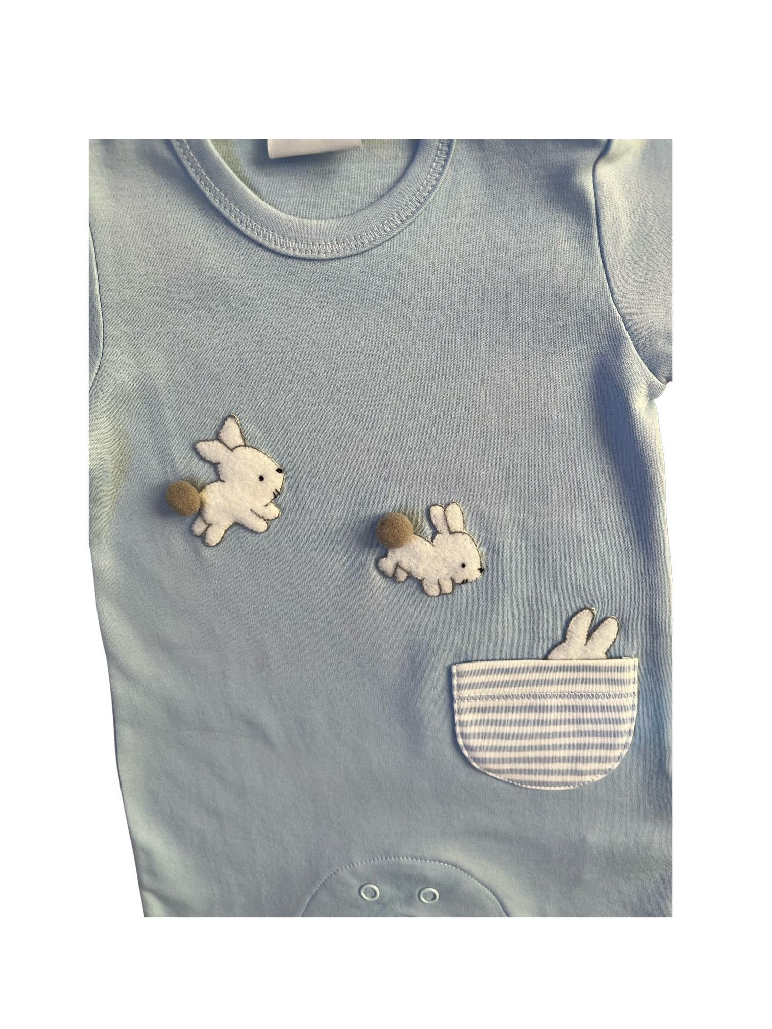 Bunny Hop Romper with One Pocket