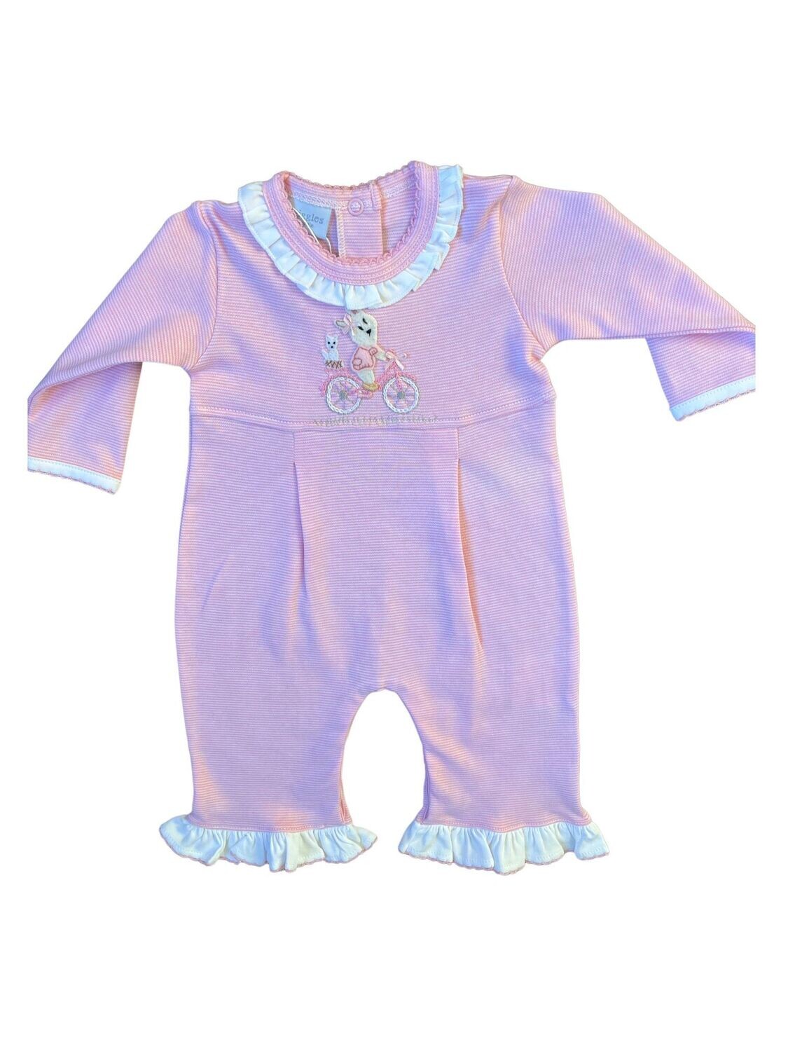 Bicycle Bunny Coverall With Ruffle
