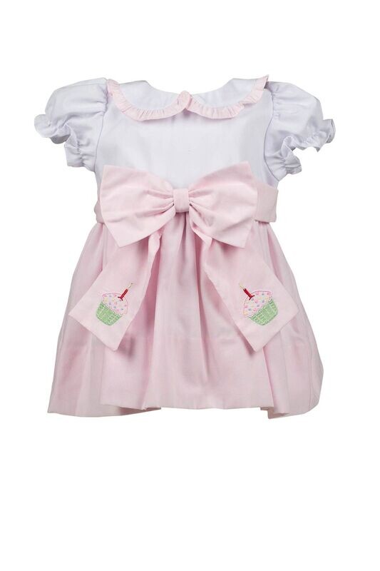 Switch Sash Birthday Dress w/ cupcakes