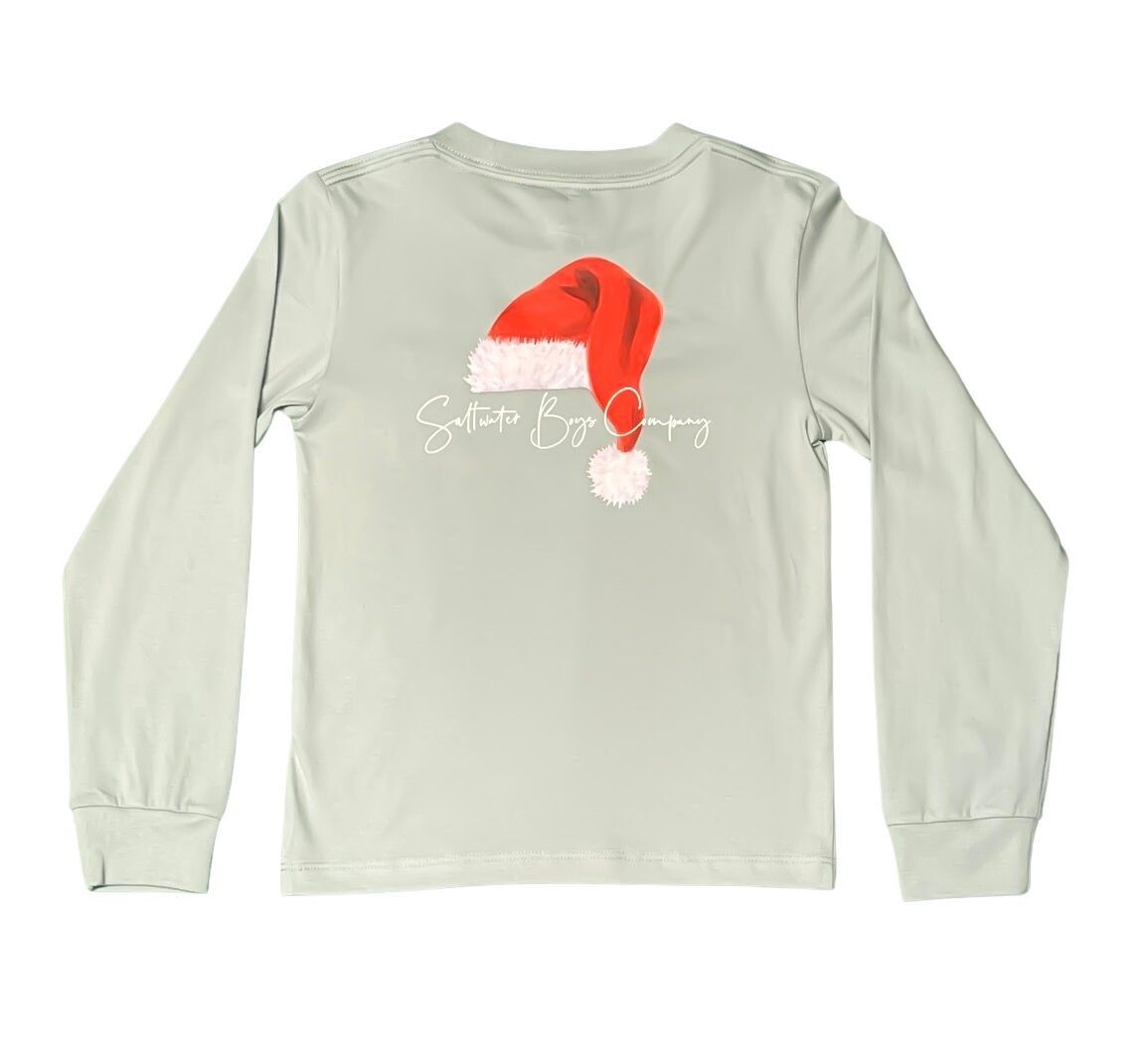 Santa's Hat Graphic Tee L/S - Mint