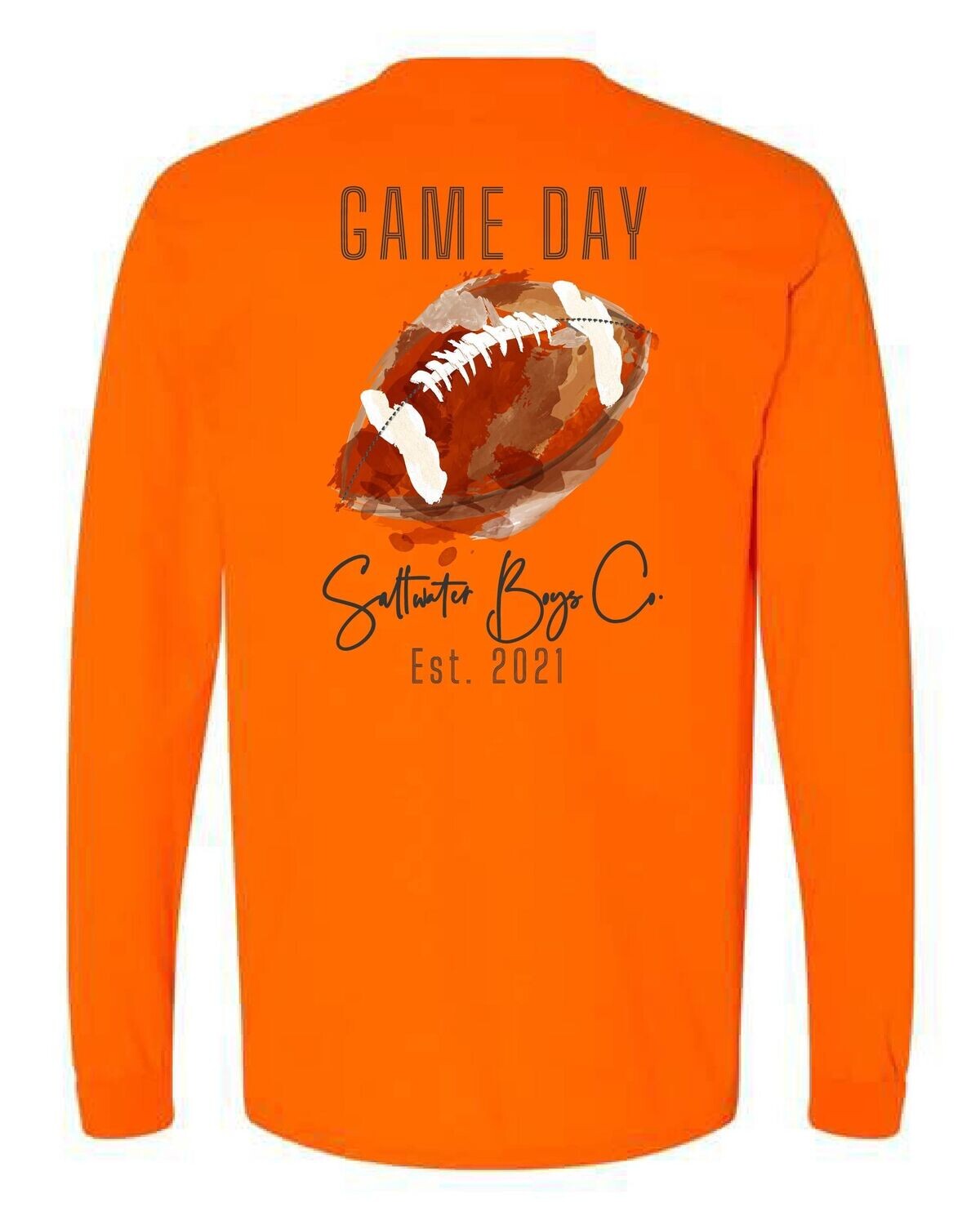 Football L/S Tee - Orange