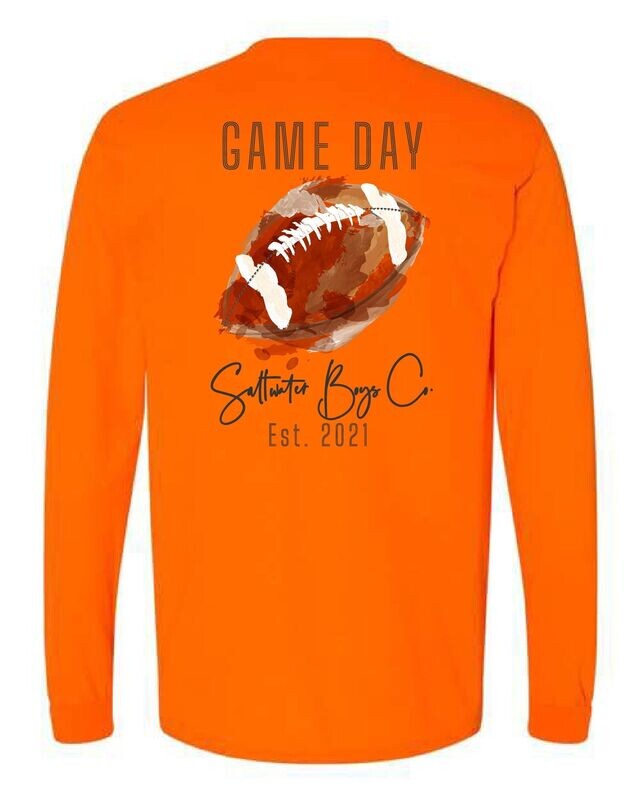 Football L/S Tee - Orange