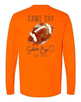 Football L/S Tee - Orange Football L/S Tee - Orange