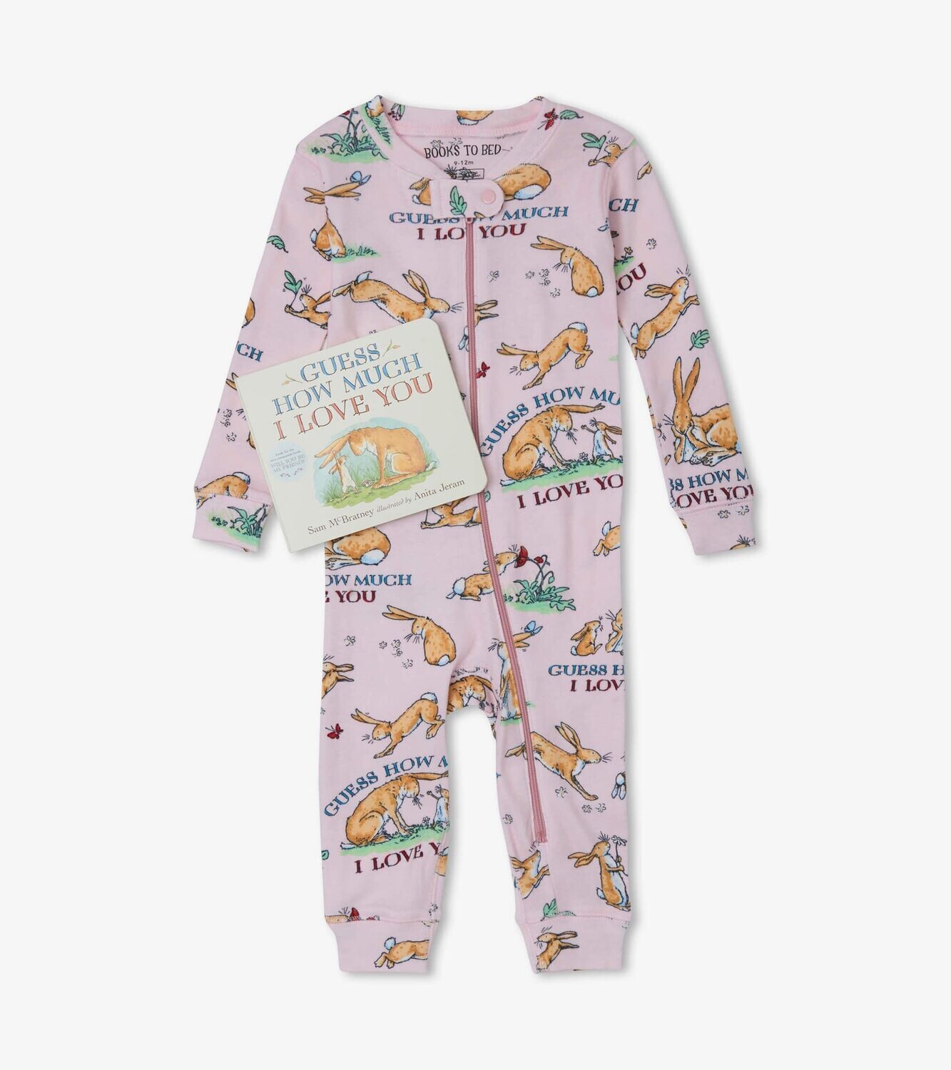 Books To Bed  - Guess How Much I Love You - Girl Infant Coverall