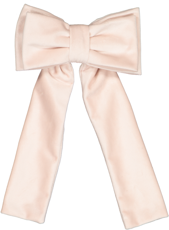 Powder Pink Velvet Big Hair Clip