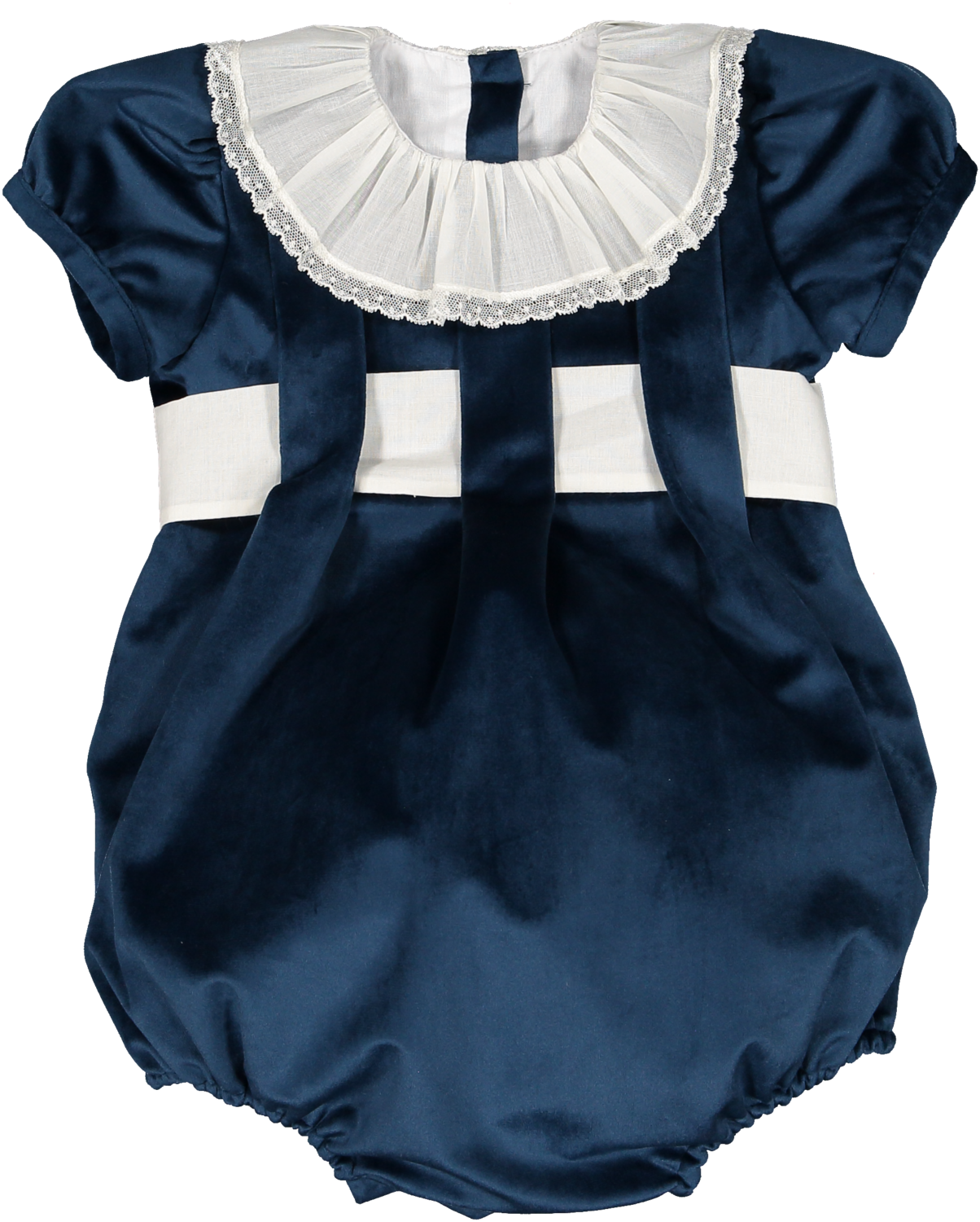 Mysterious Blue Velvet Romper