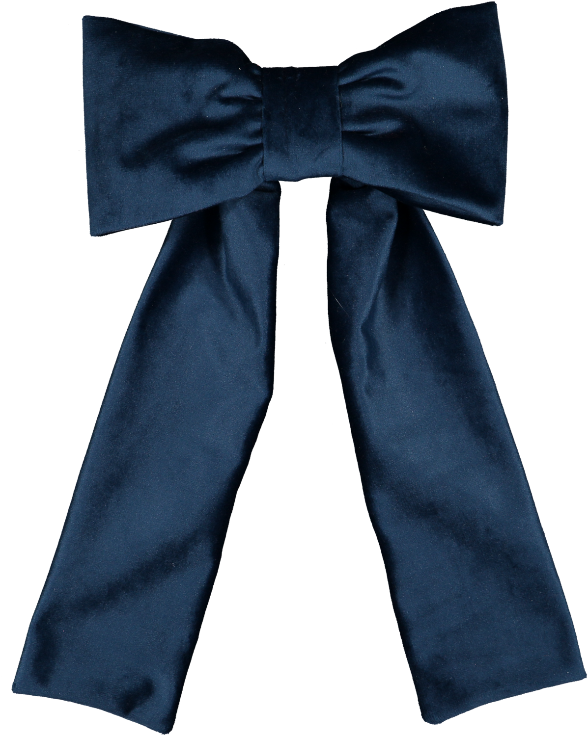 Mysterious Blue Velvet Bow