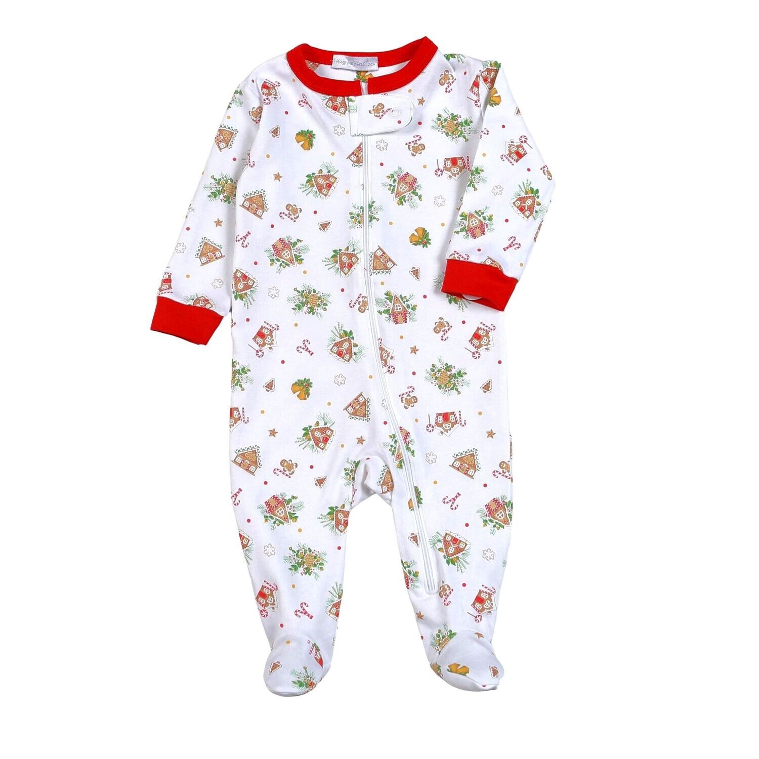 Gingerbread Man Zip Footie