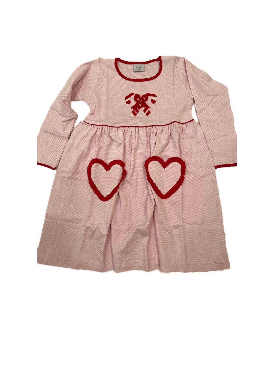 Sweet Candy Cane Popover Dress