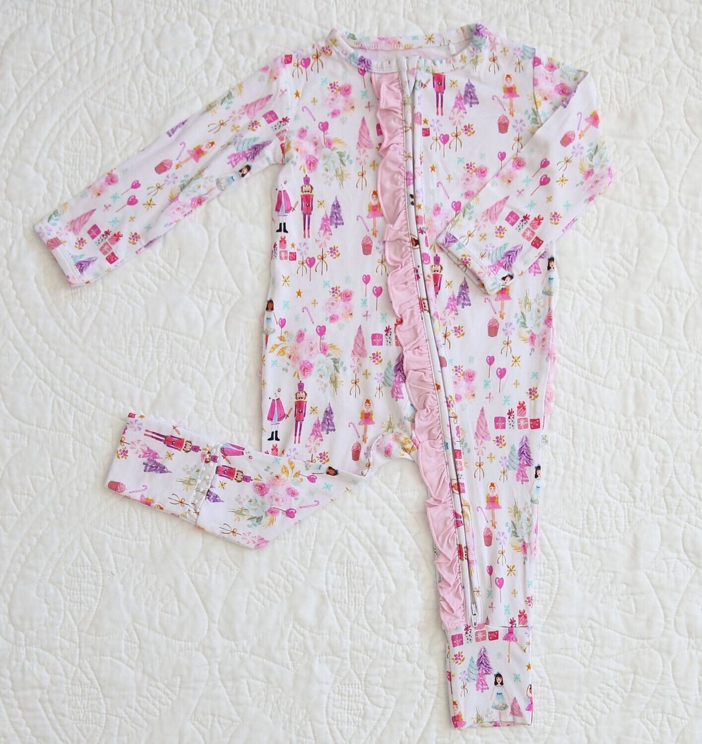Plum Fairy Zip Ruffle PJ