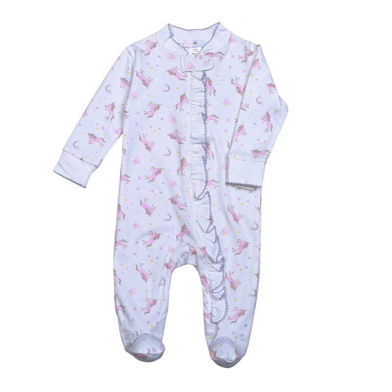 Unicorn Ruffle Footie