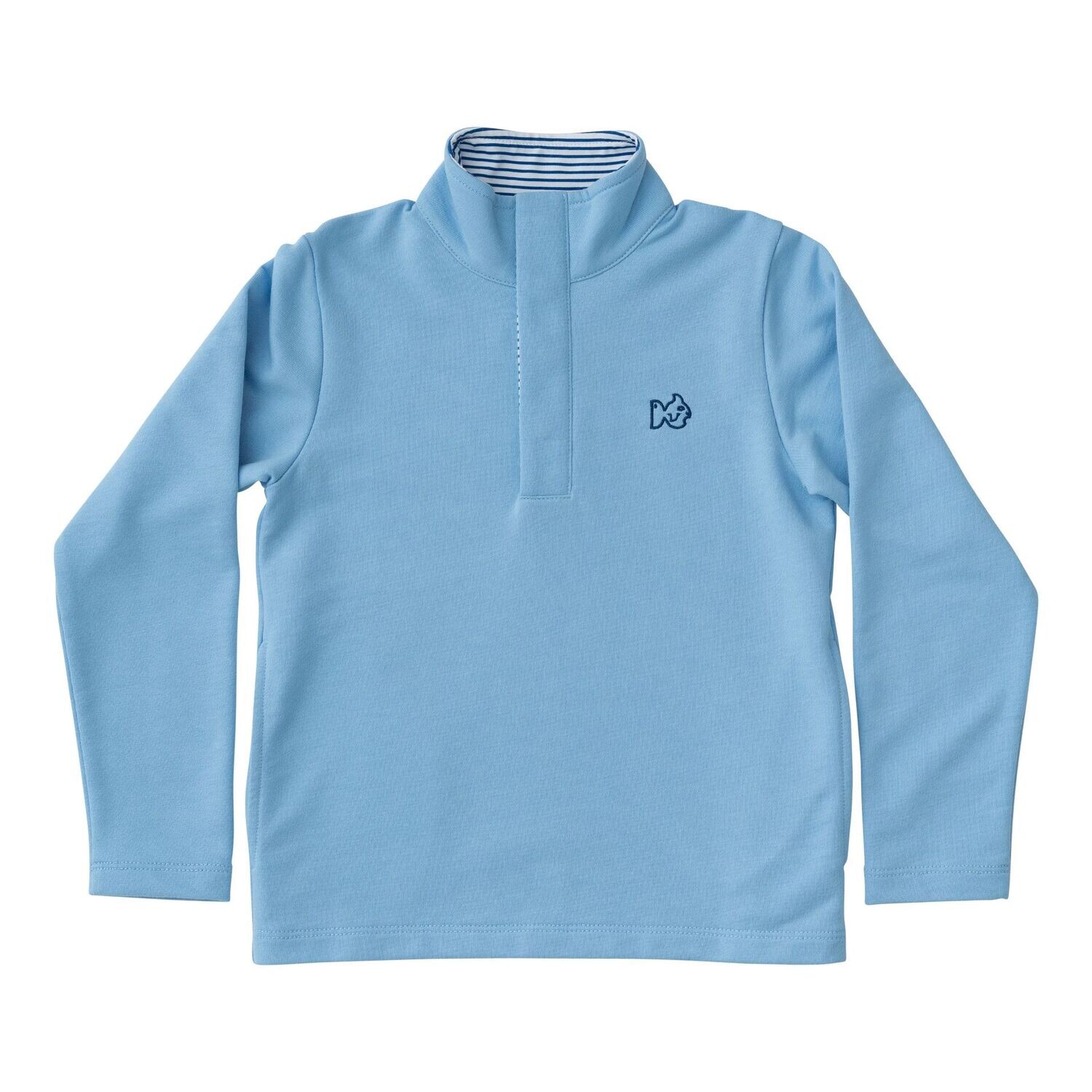 Sporty Snap Pullover-Placid Blue, Size: 18m
