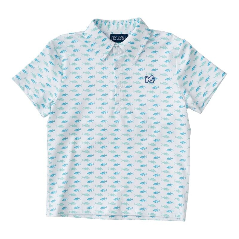 Pro Performance Polo-Twin Tuna Print