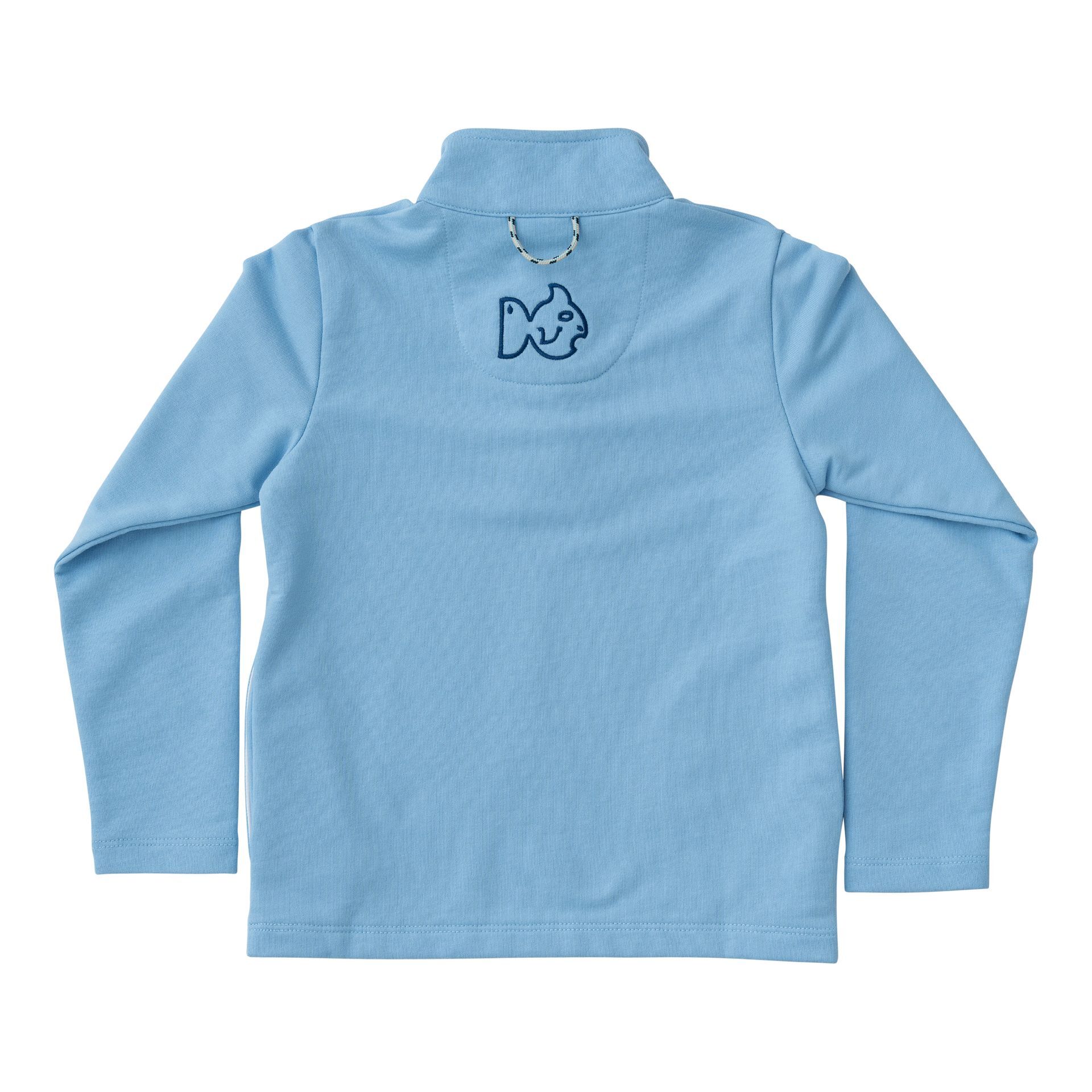 Sporty Snap Pullover-Placid Blue