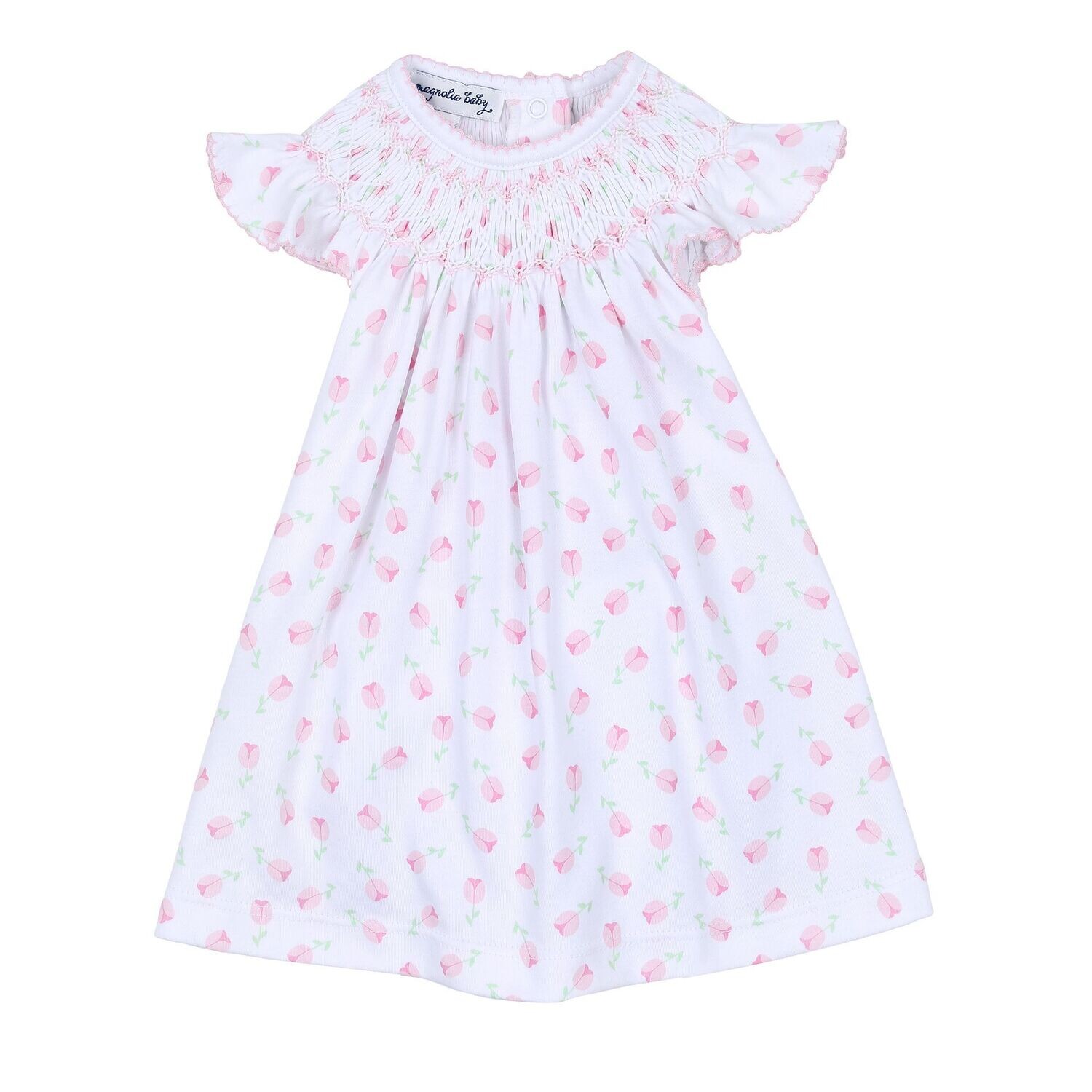 Teresa's Classic Bishop Printed Flutters Toddler Dress