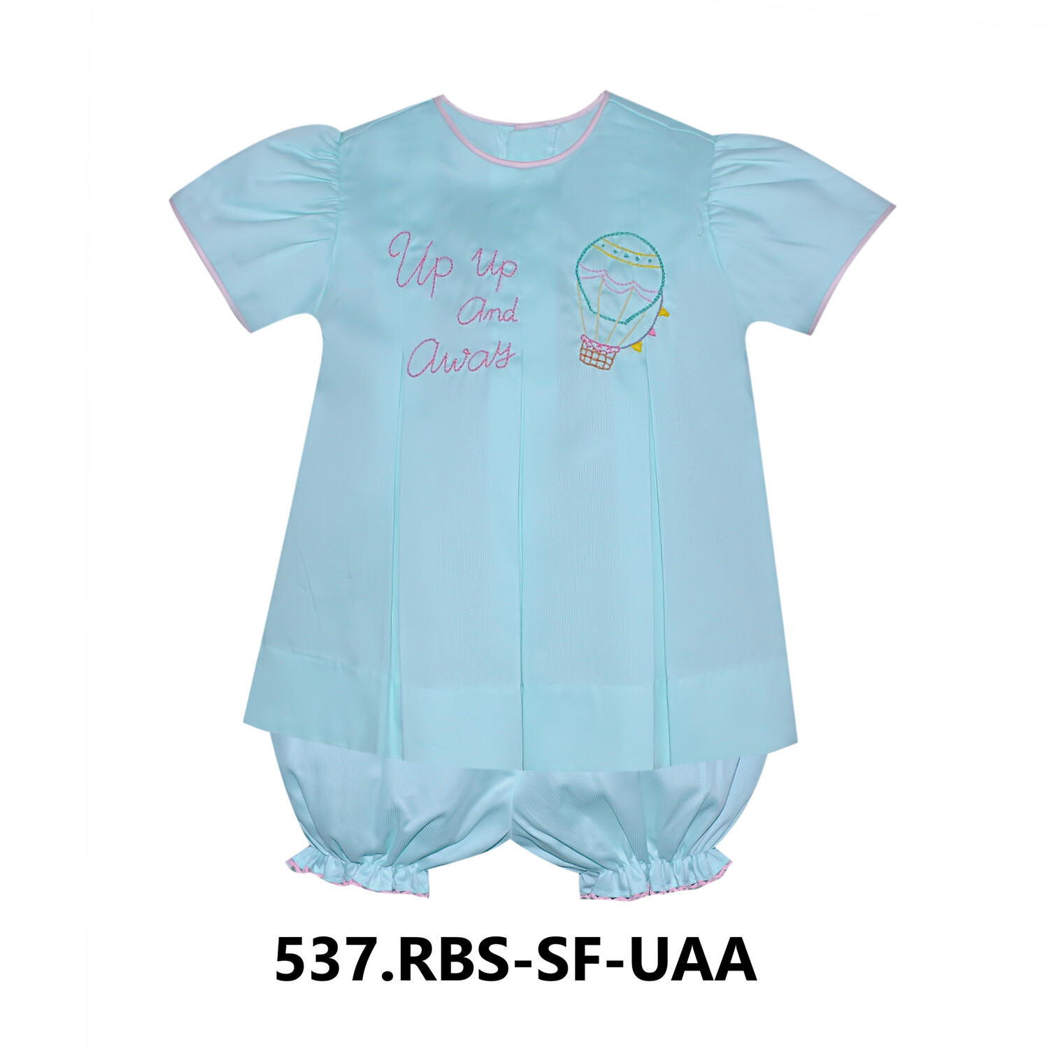 Air Balloon Seafoam Reese Bloomer Set