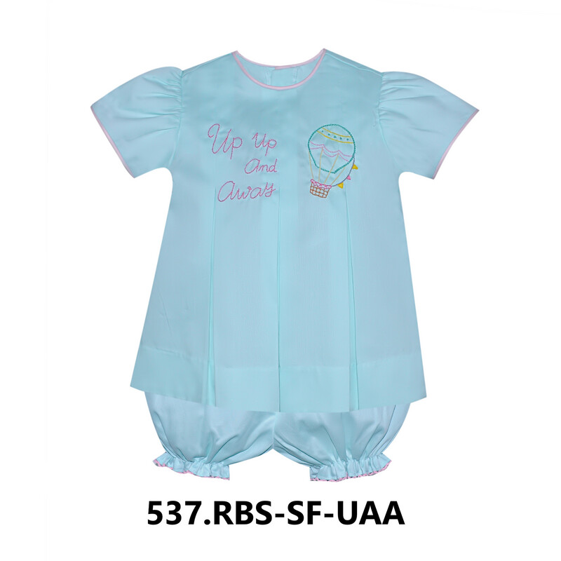 Air Balloon Seafoam Reese Bloomer Set