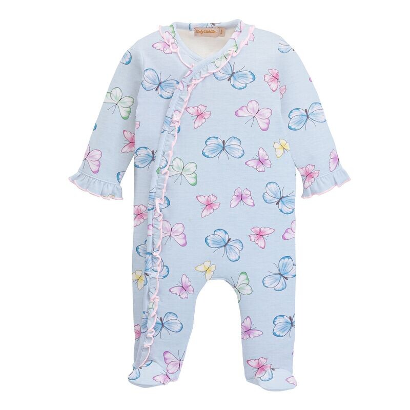 Sweet Butterflies Footie w/ Ruffles