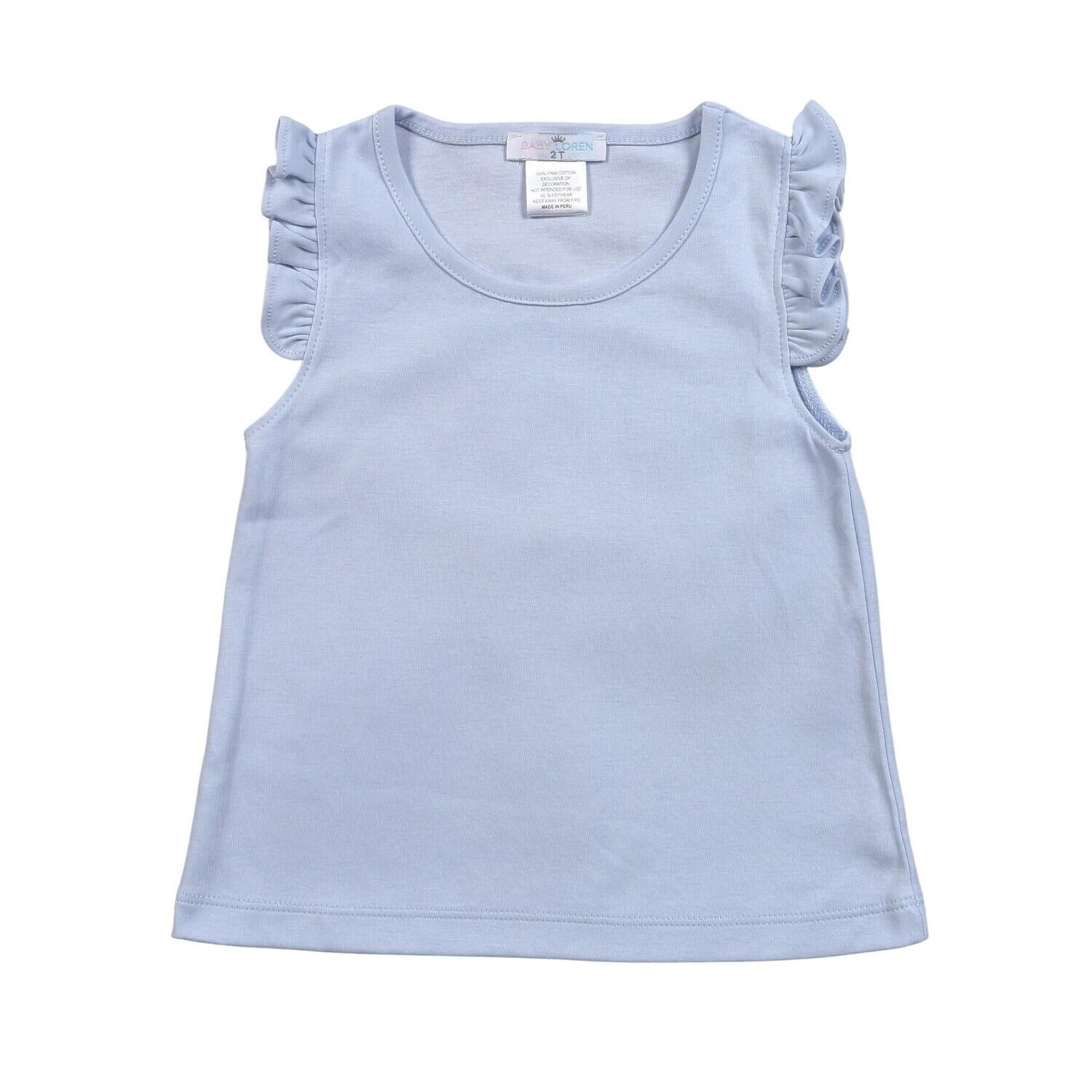 Blue Butterfly Sleeveless Top, Size: 2T