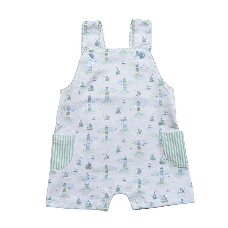 Blue Light House Pima Overalls