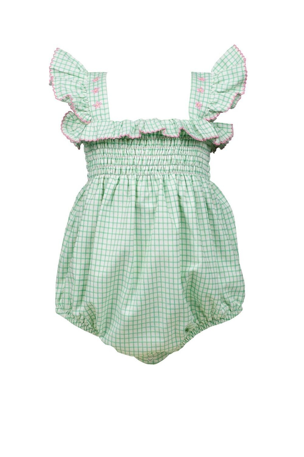 Rosemary Green & White Check Bubble