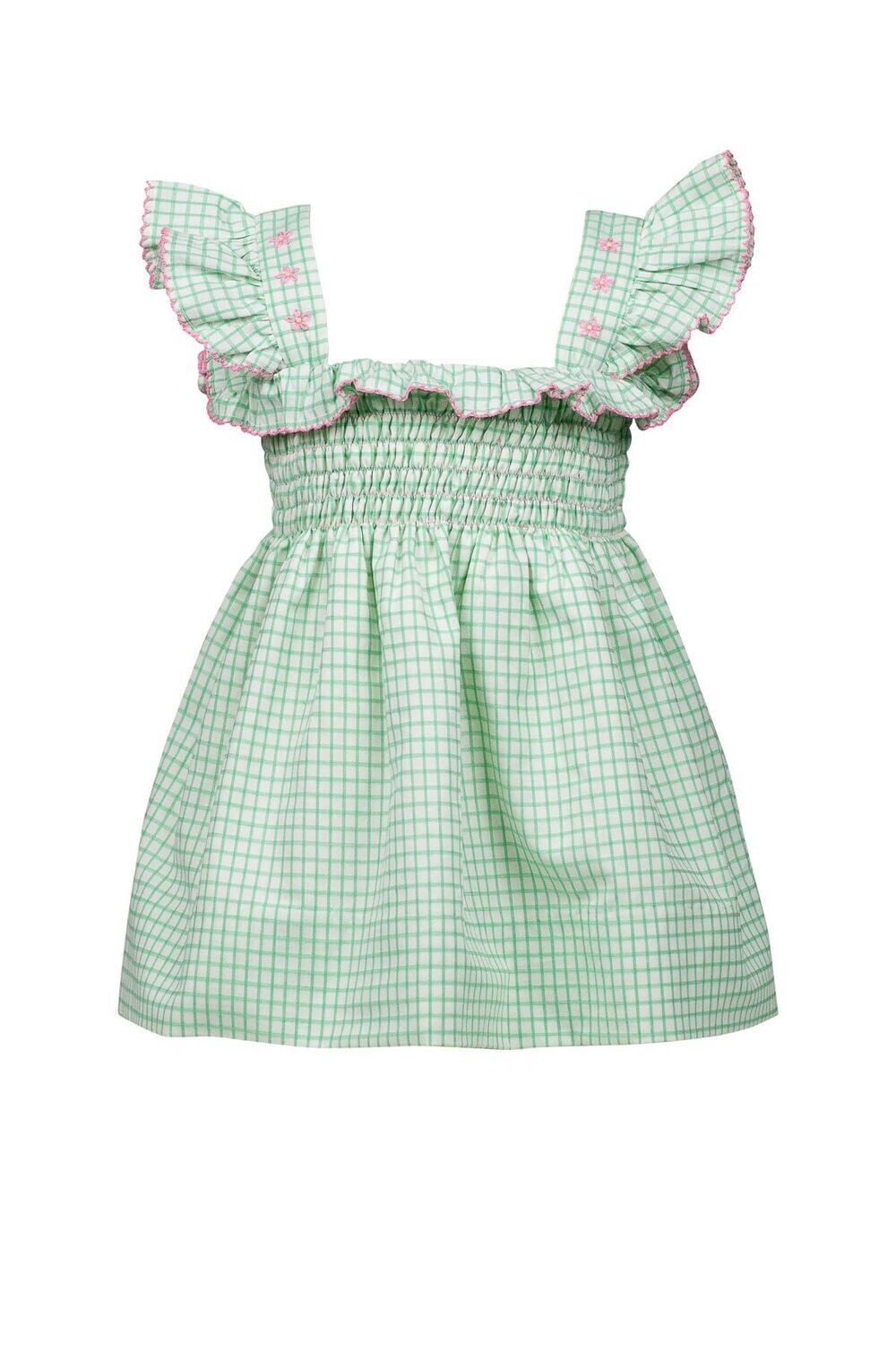 Rosemary Green & White Check Dress