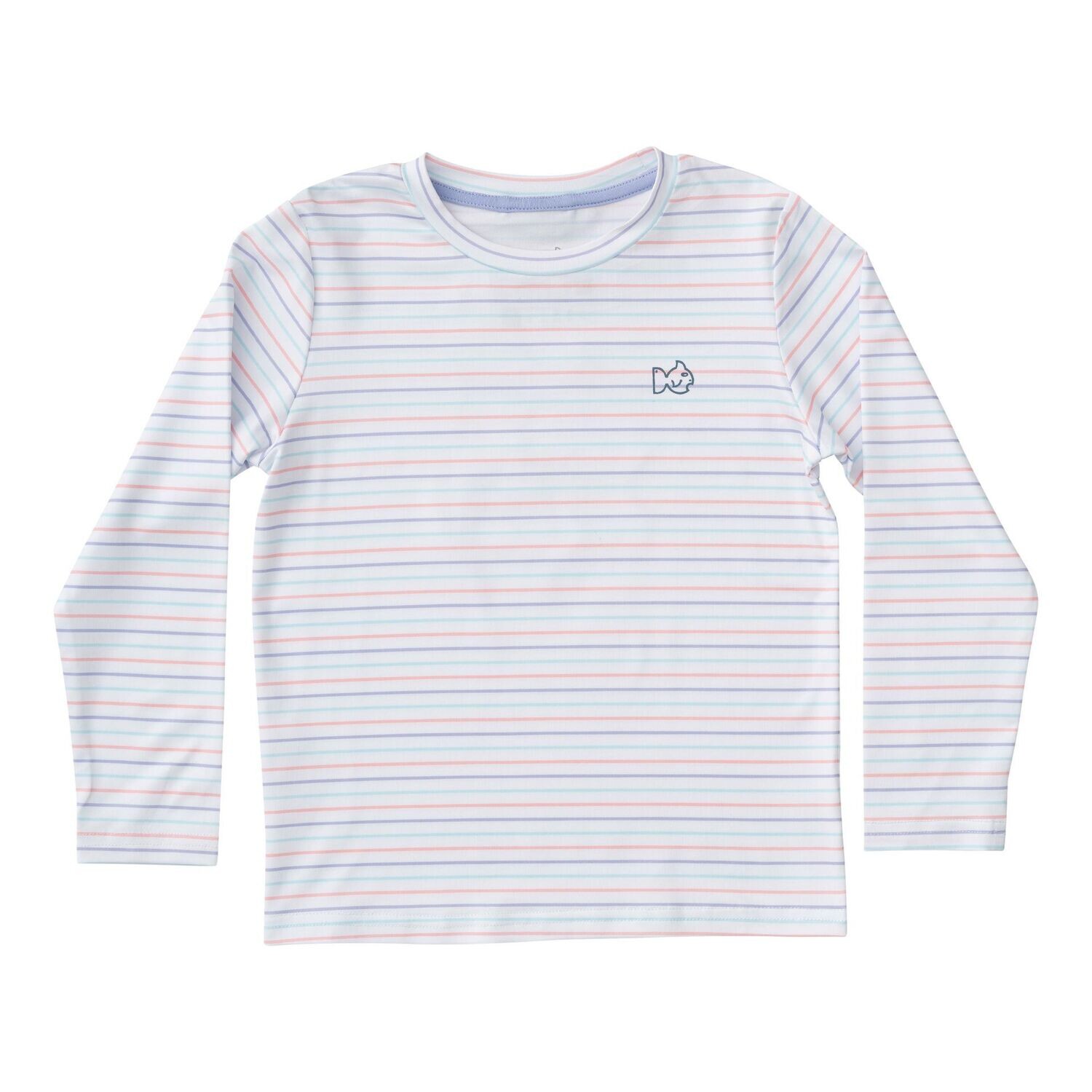 Pro Performance Fishing Tee - Sweet Lavender Multi Stripe