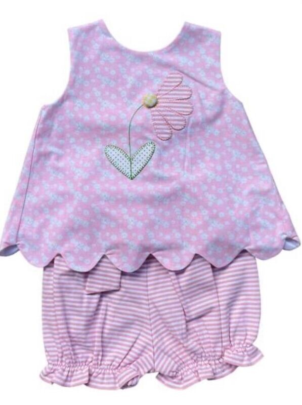 Daisy Applique Bloomer Set