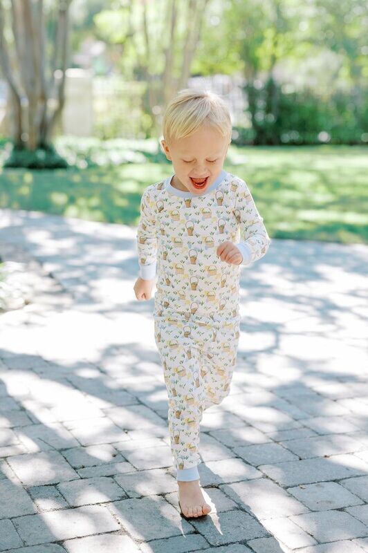 Easter Basket Blue Pant Set