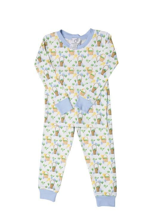 Easter Basket Blue Zipper PJ