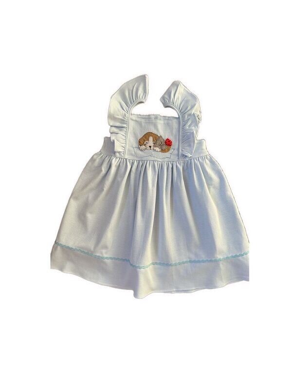 Tiger Loves Spot Ruffle Dress w/ Ric Rac