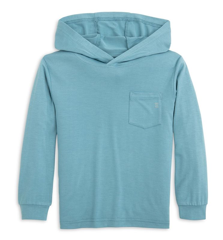 Boys Bamboo Shade Hoodie - Bluestone