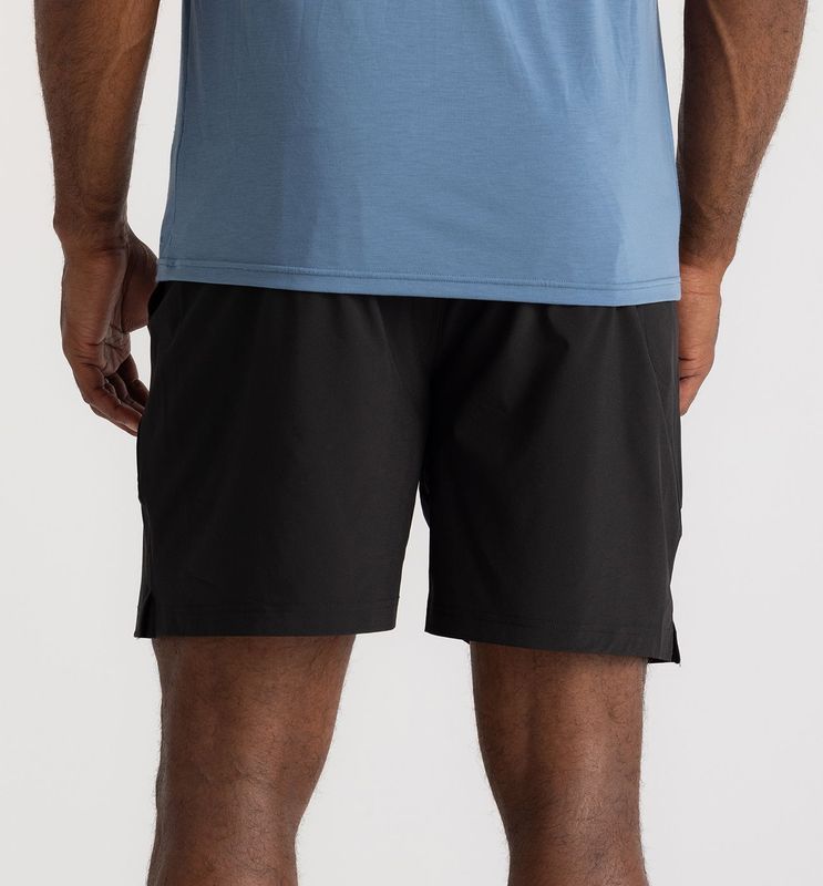 MEN'S LINED ACTIVE BREEZE SHORT 7" - BLACK