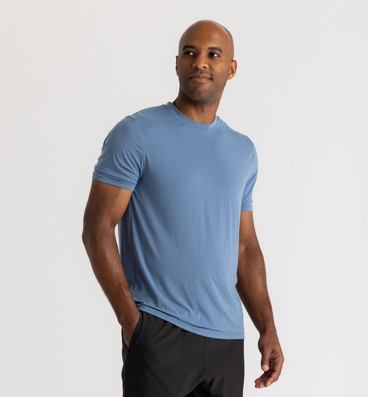 MEN'S ELEVATE LIGHTWEIGHT TEE - BLUESTONE
