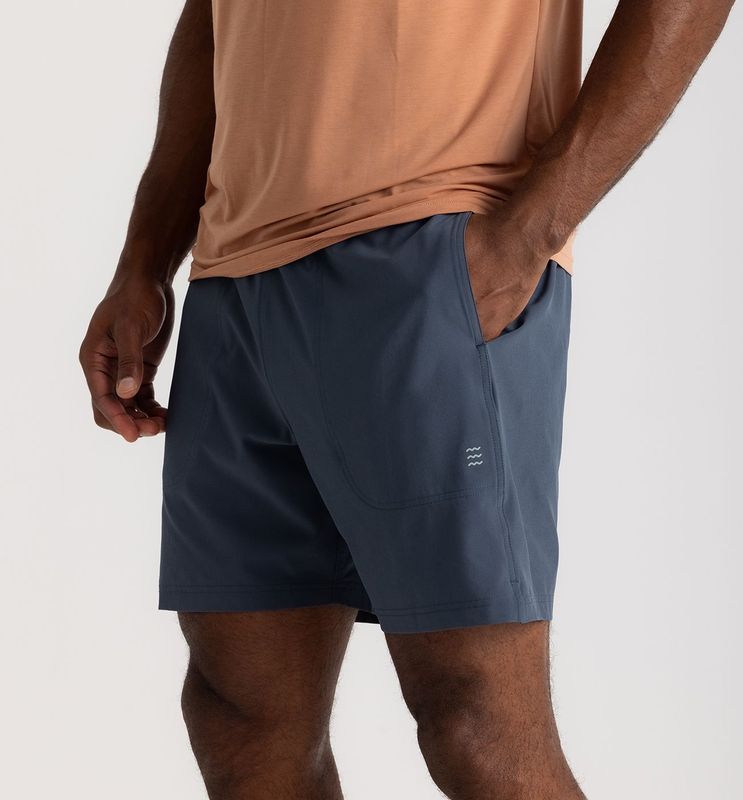 MEN'S LINED ACTIVE BREEZE SHORT 7" - BLUE DUSK II
