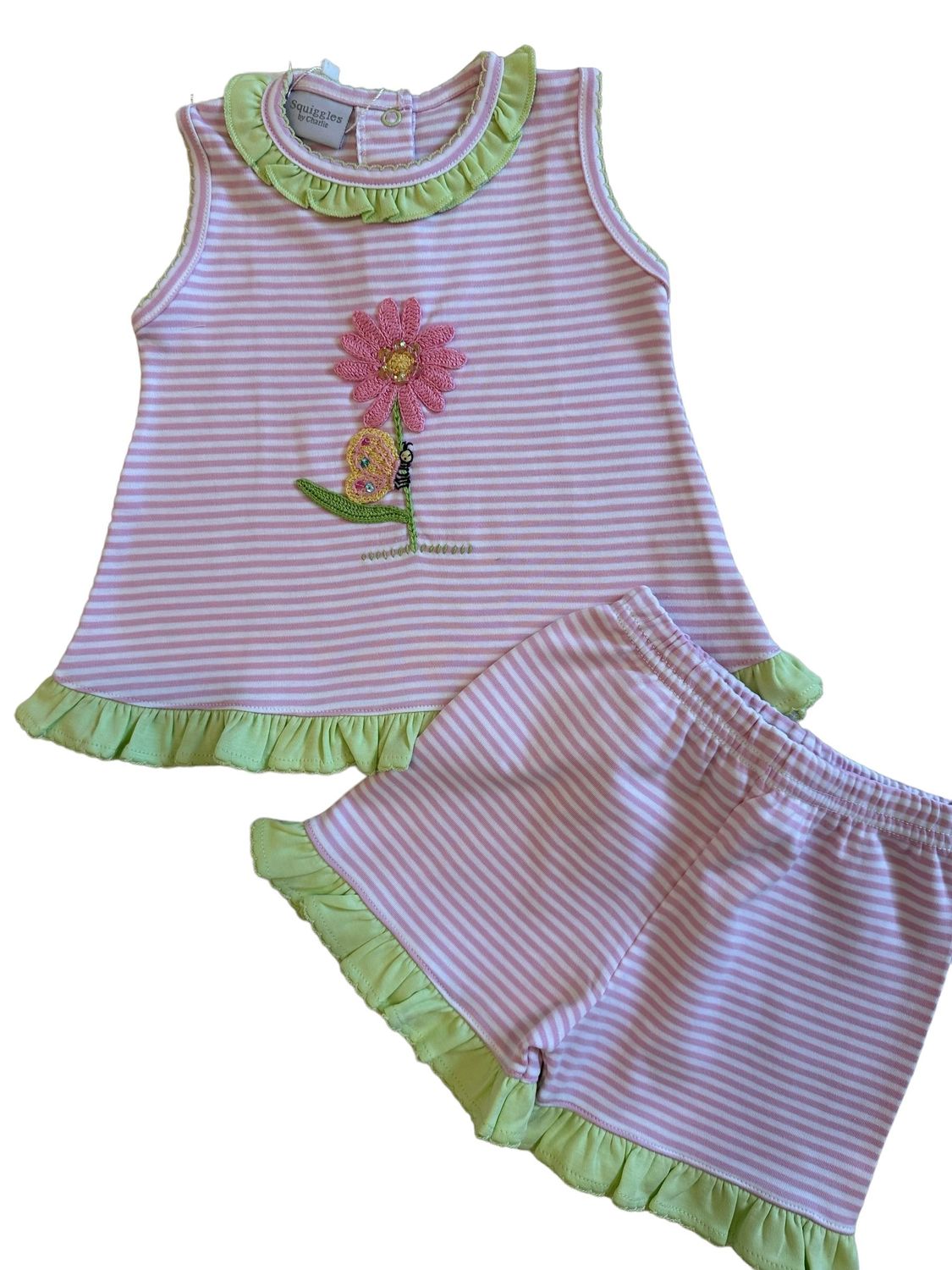 Sparkling Flowers & Butterflies Short Set