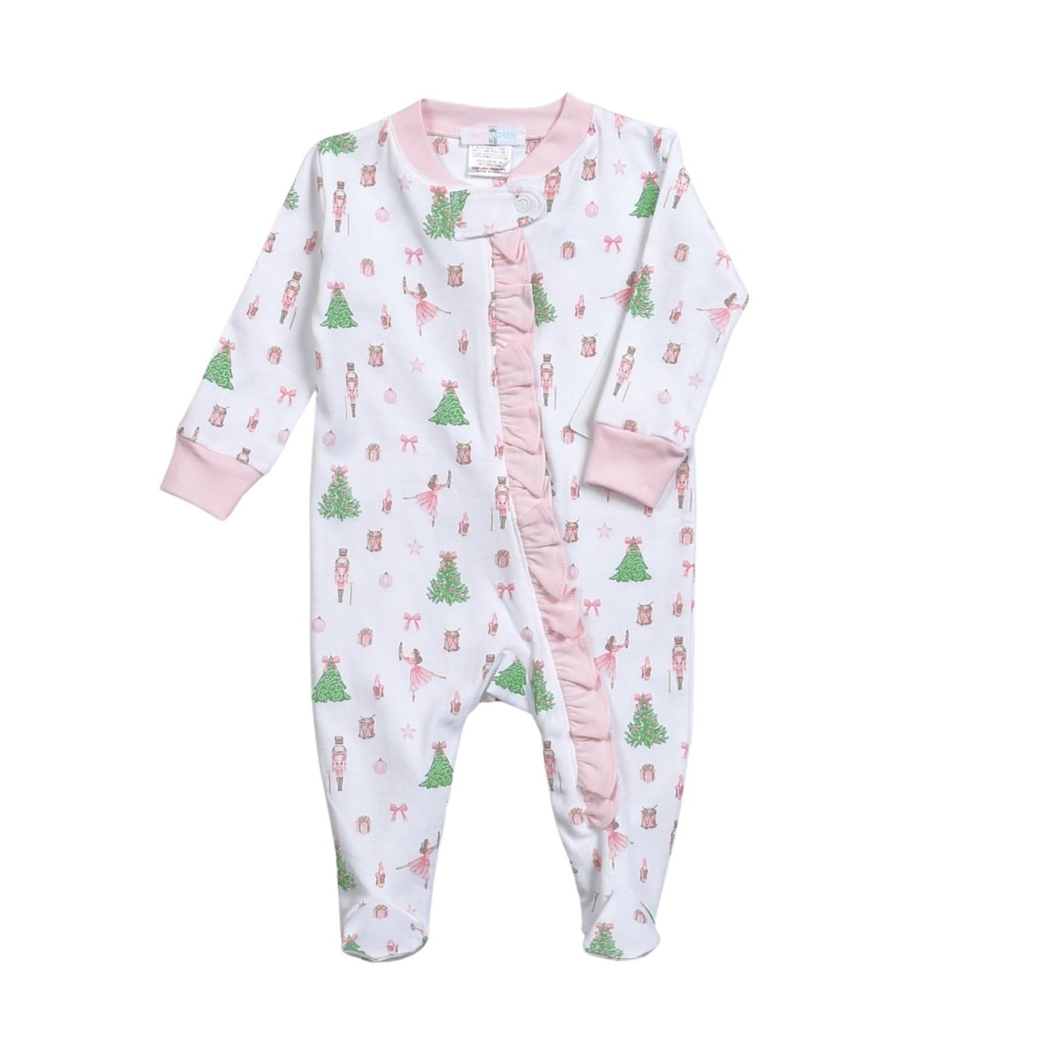 Christmas Tree Girl Footie