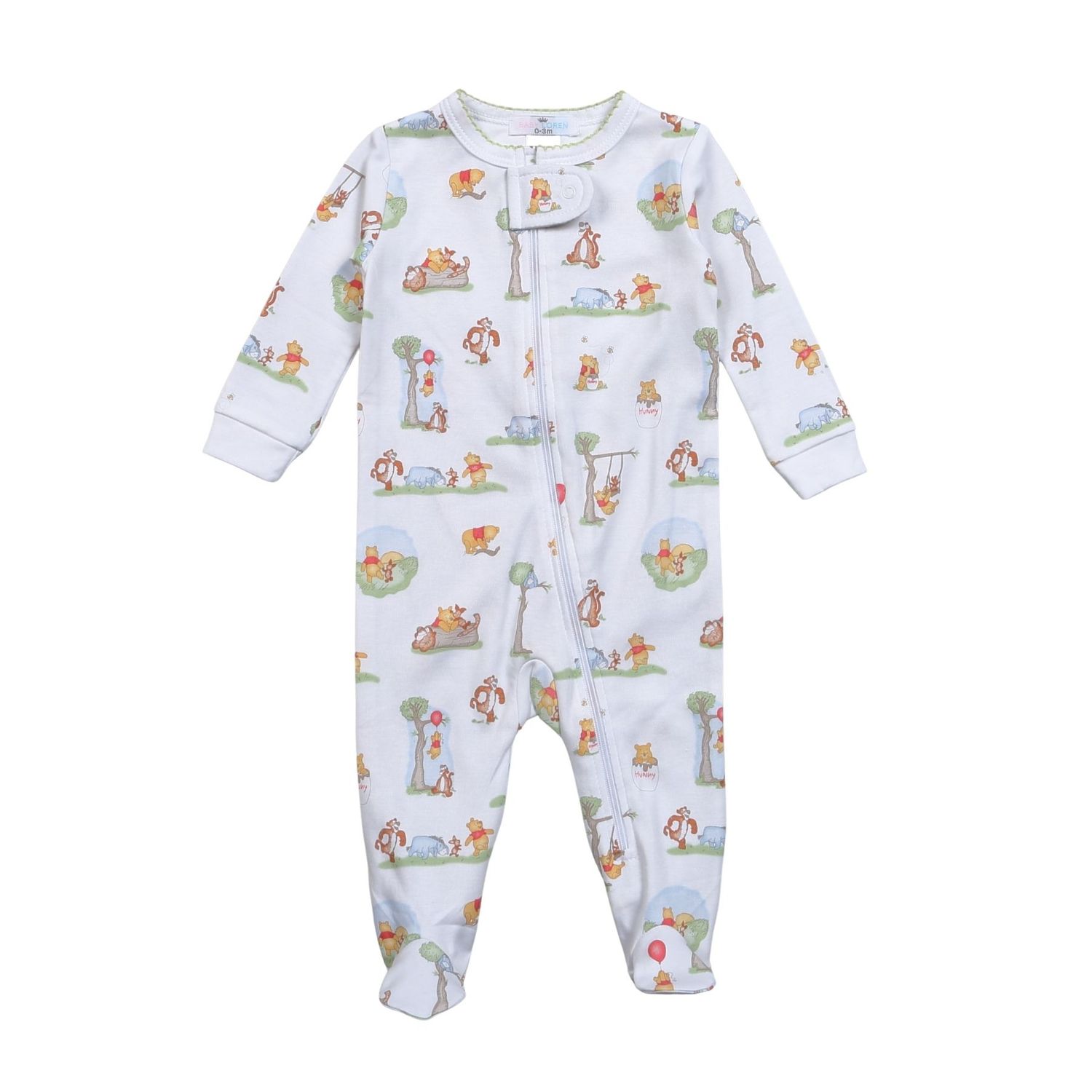 Honey Bear Zipper Footie