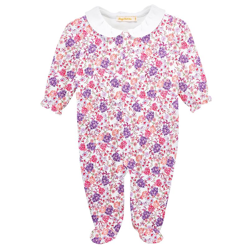 Lilac Dream Printed Footie w/ Round Collar