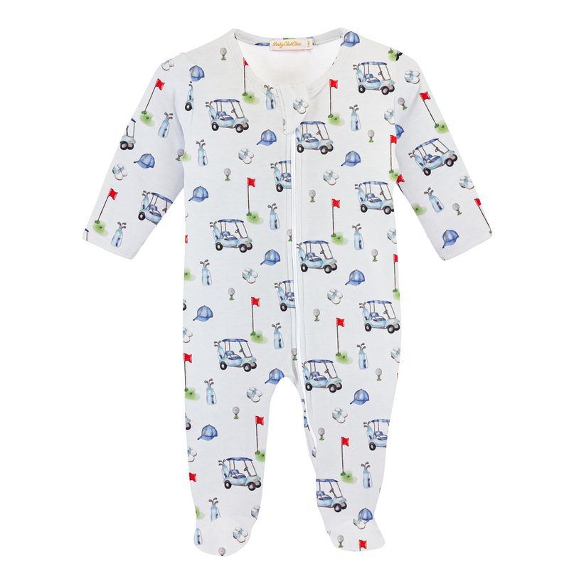 Golf Club Printed Zipped Footie