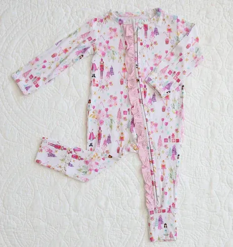 Sugar Plum Fairy Ruffled Zippy Romper