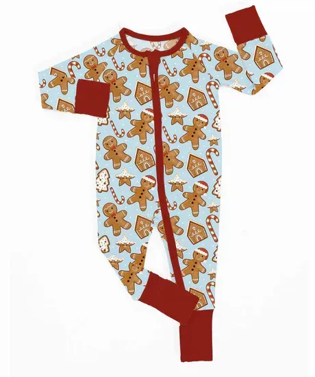 Gingerbread Kisses Zippy Romper