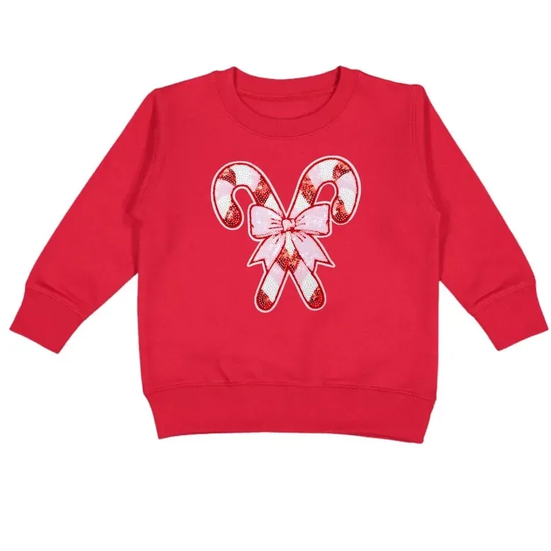 Candy Cane patch Christmas Sweatshirt