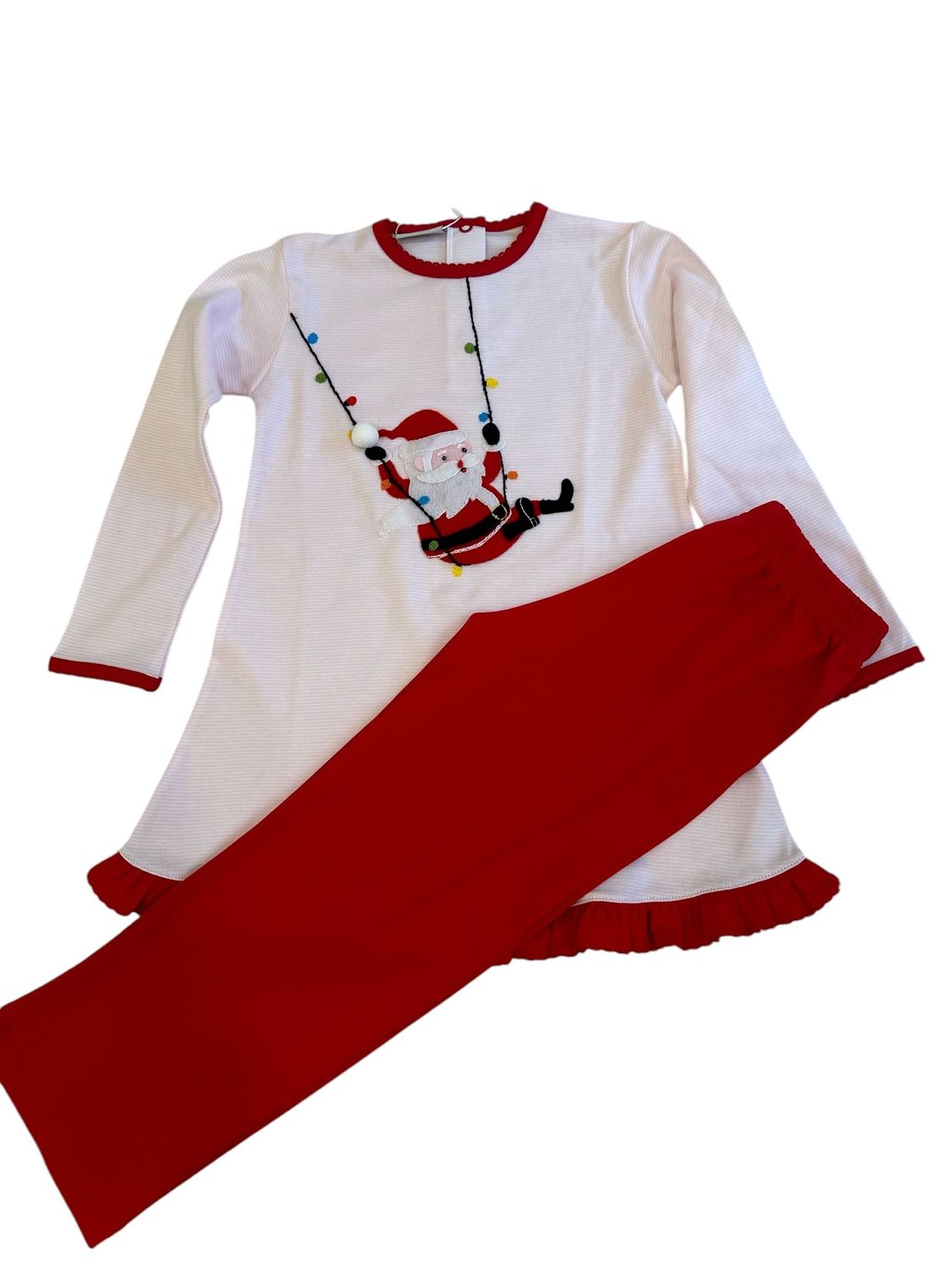 Swinging Santa Girls Leggings Set